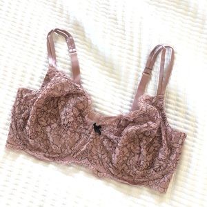 Cacique Pink Unlined Full Coverage Bra